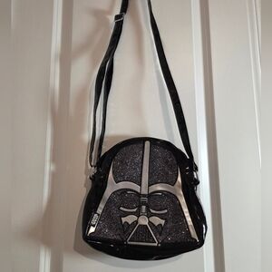 Darth Vader Glitter Crossbody Bag
